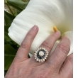 Bague Art Déco diamants et Saphirs calibrés