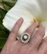 Art Deco diamond and Sapphire ring