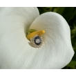 Bague Art Déco diamants et Saphirs calibrés
