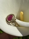 ART NOUVEAU FRENCH RUBIES RING 