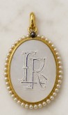 Médaille Vierge Marie de la Belle Epoque.