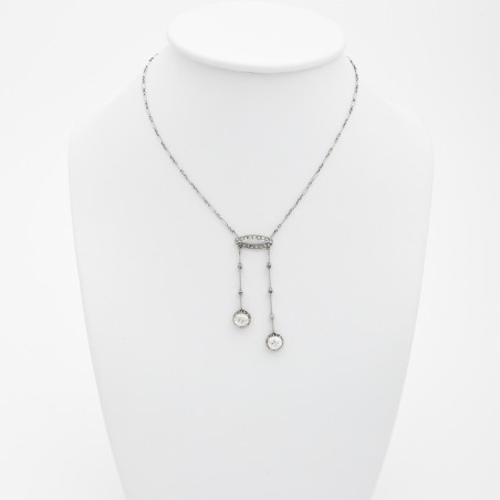 French Négligé Platinum and Diamond Necklace