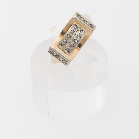 BAGUE OR JAUNE 18 KT 1940