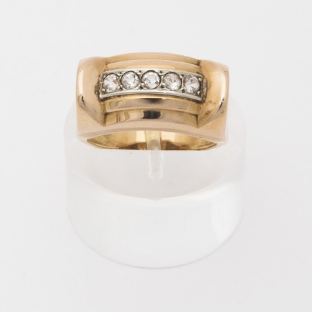 BAGUE OR JAUNE 18 KT 1940