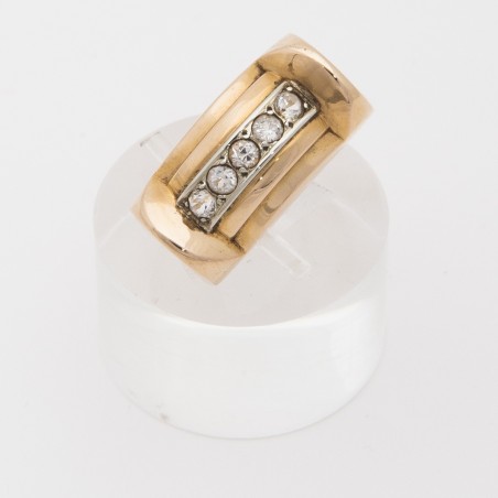 BAGUE OR JAUNE 18 KT 1940