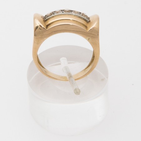BAGUE OR JAUNE 18 KT 1940