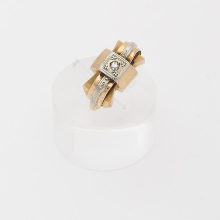 BAGUE OR JAUNE 18 KT 1940