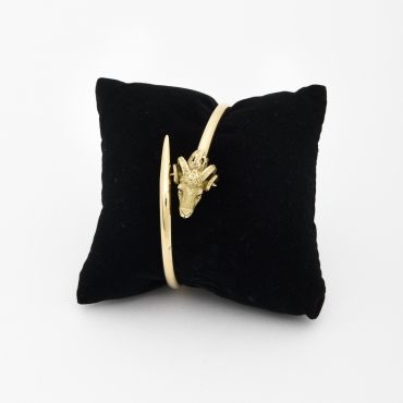 Gold Ram head Bracelet