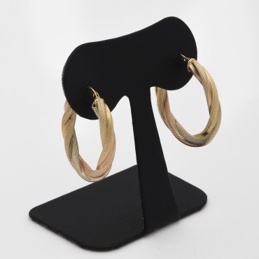 Two Gold Loop Earring