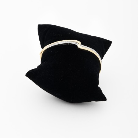 Italian diamond wave bracelet