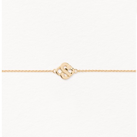 Bracelet Coeur entrelacé or rose
