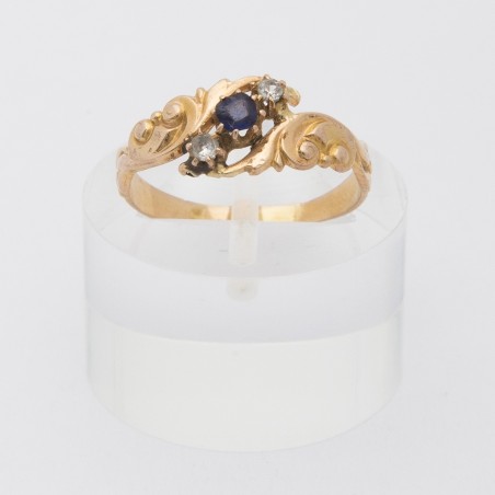 Saphire art nouveau ring