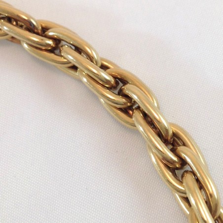 Chaine tressé or 