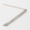 BROCHE BARETTE DE DIAMANTS 
