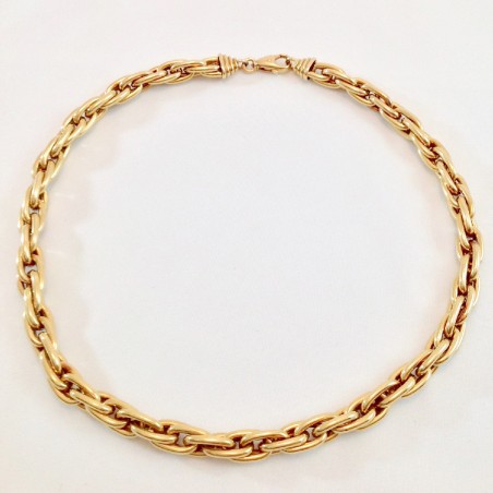 Chaine tressé or 