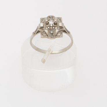 French Art Deco square ring