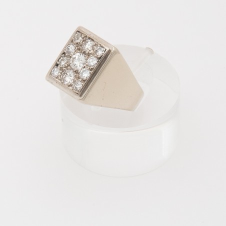 Diamond French 1950 square ring