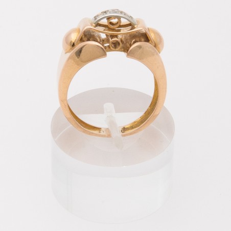 Antique 1925 Gold ring and Tahitian pearl 