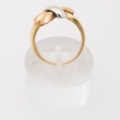 Three-tone gold Bow ring.