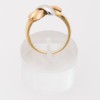 Three-tone gold Bow ring.