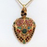 Feuille Tutti Frutti pendentif Indien