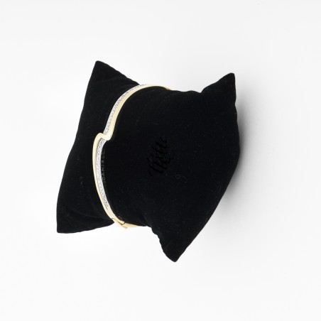 Italian diamond wave bracelet