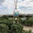 Turquoise and Pearl Talisman