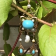 Turquoise and Pearl Talisman