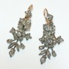 French Napoléon III Articulated Flower Pendant Earring