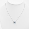 Collier Aigue-marine Géométrie