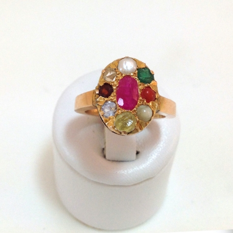 Tutti Frutti Medieval Styled Ring