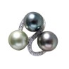 BAGUE 3 PERLES DE TAHITI 