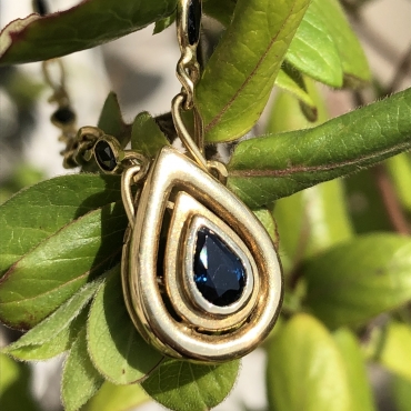 Sapphire Drop Pendant