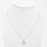 pendentif coeur or blanc