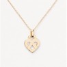 Cœur Entrelacé yellow gold pendant.