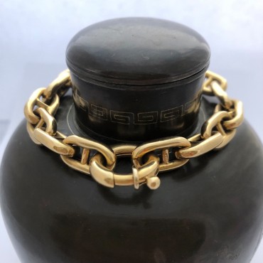 Navy Mesh Hermes styled Bracelet