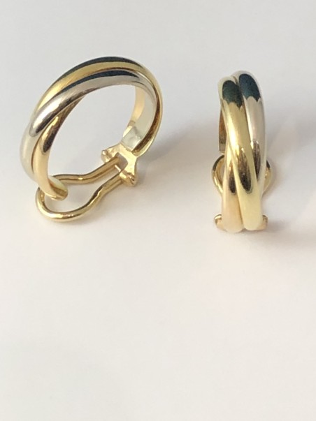 CARTIER TRINITY BOUCLES D OREILLES