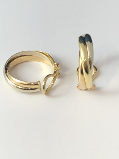 CARTIER TRINITY BOUCLES D OREILLES