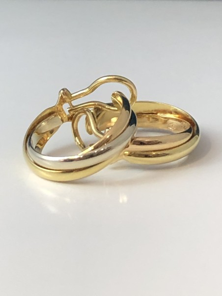 CARTIER TRINITY BOUCLES D OREILLES