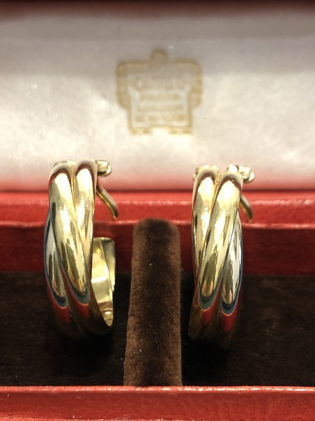 CARTIER TRINITY BOUCLES D OREILLES