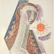 Mario Tozzi Lithographie Femme soleil