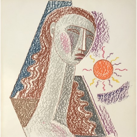Mario tozzi lithographies femme