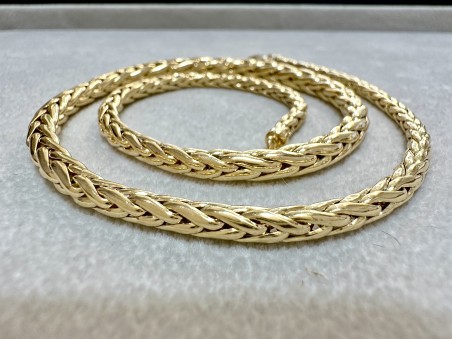 choker maille palmier or 