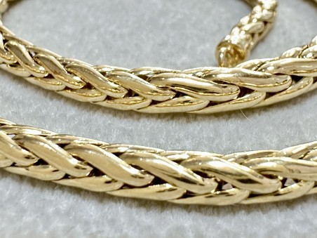 choker maille palmier or 