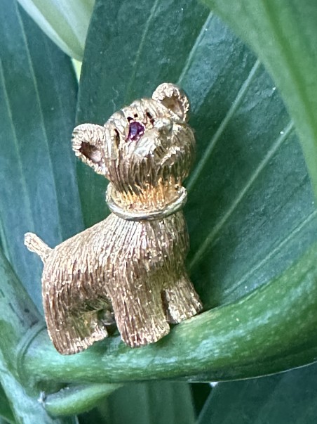 broche chien 