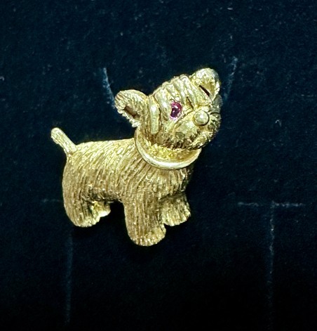 broche chien 
