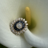 Bague Art Déco diamants et Saphirs calibrés