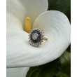 Bague Art Déco diamants et Saphirs calibrés